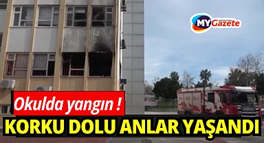 Antalya'da ilkokulda yangın çıktı, öğrenciler tahliye edildi