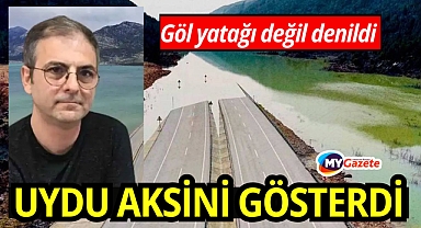 Antalya - Konya Yolu'nda Göle yatağı değil denildi:  Uydu Aksini Gösterdi