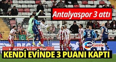 Antalyaspor kendi evinde 3 puanı 3 golle kazandı
