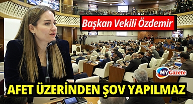 Başkan Vekili Özdemir: Afet üzerinden şov yapılmaz