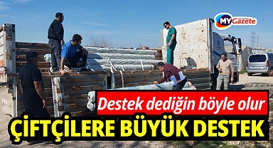 Büyükşehir Belediyesinden üreticiye sera naylonu desteği