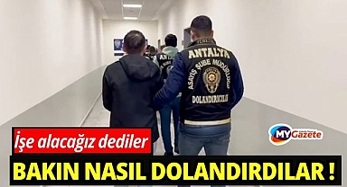 İşe alma vaadiyle 250 bin lira dolandırdılar
