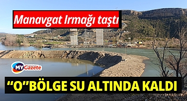 Manavgat Irmağı taştı: O bölge sular altında kaldı