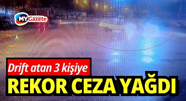 Otogarda drift atan 3 sürücüye rekor ceza!