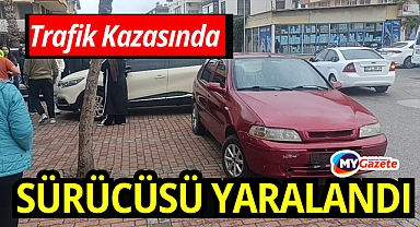 Otomobille motosiklet çarpıştı: 1 yaralı