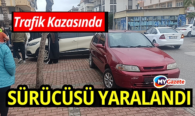 Otomobille motosiklet çarpıştı: 1 yaralı
