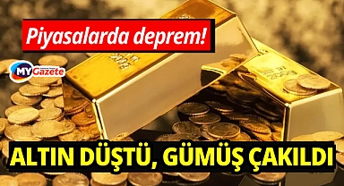 Piyasalarda deprem! Altın düştü, gümüş fena çakıldı