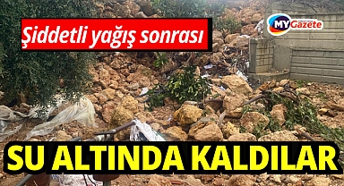 Sağanak yağmur Aksu'da su baskınlarına sebep oldu