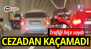 Trafiği tehlikeye sokan sürücüye 11 bin TL ceza