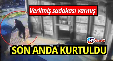 Verilmiş sadakası varmış! Neredeyse aracın altında kalıyordu