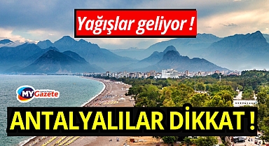 Antalya 17 mart salı hava durumu nasıl olacak? Evden çıkarken dikkat !