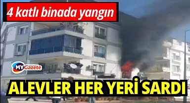 Antalya'da 4 katlı binada yangın paniği: 2’si çocuk 6 kişi dumandan etkilendi