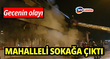 Antalya'da iş yerinde çıkan yangın, mahalleliyi sokağa döktü