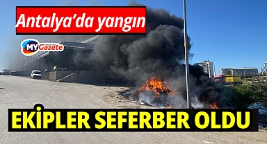 Antalya'da sanayi sitesinde hurda yangını: ekipler seferber oldu!