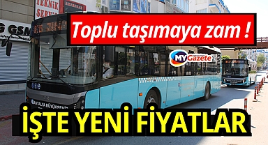 Antalya'da toplu taşımaya zam geliyor: İşte yeni tarifeler