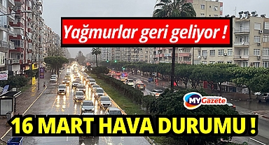 Antalya'da yağmurlar geri geliyor: 16 Mart Pazartesi yağmur varmı, hava durumu nasıl?
