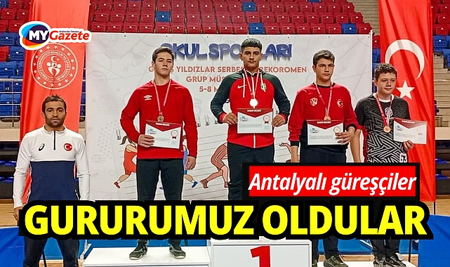 Antalyalı güreşçiler, Niğde'den derecelerle döndüler!