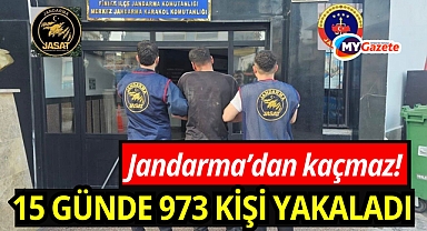 Jandarma'dan harika performans: 15 günde 973 aranan şüpheliyi yakaladı