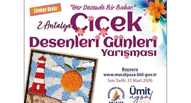 Muratpaşa Belediyesi 2. Antalya Çiçek Desenleri Yarışması banneri