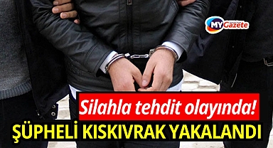 Silahla tehdit edip darbeden şüpheli tutuklandı