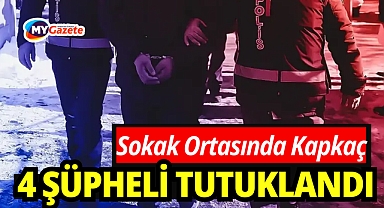 Sokak ortasından kapkaççılık yapan şüpheliler yakayı ele verdi !