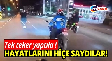 Tek teker kazasında faciadan dönüldü