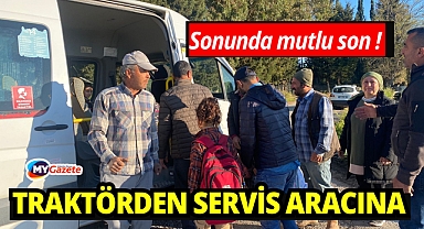 Traktör kasalarında eğitim yolculuğunda mutlu son