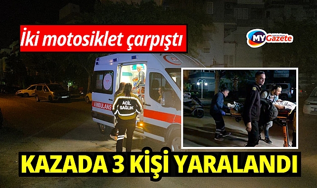 Antalya'da iki motosiklet çarpıştı: 3 yaralı