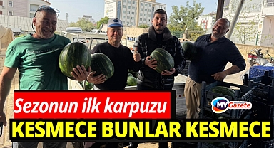 Antalya'da sezonun ilk karpuz hasadı yapıldı