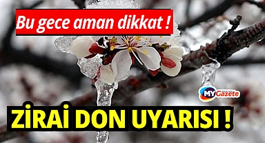 Antalya’da zirai don uyarısı yapıldı!