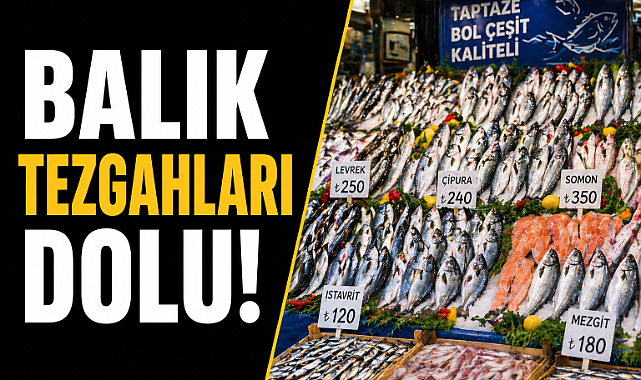 Av sezonu bitti ama balık tezgahları dolu