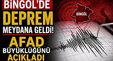 Bingöl Yedisu’da korkutan deprem: 4,4 büyüklüğünde sarsıntı