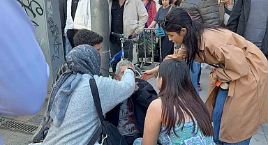 Çocuğun attığı yumrukla yaşlı adam kanlar içinde kaldı!