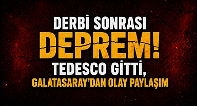 Derbi sonrası deprem! Tedesco gitti, Galatasaray’dan olay paylaşım