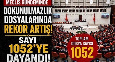 Dokunulmazlık Dosyalarında Rekor Artış: Sayı 1052'ye Dayandı