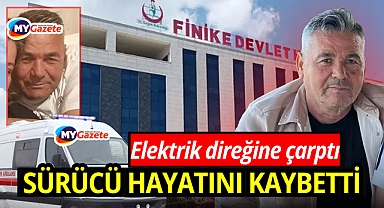 Elektrik direğine çarpan motosikletli hayatını kaybetti