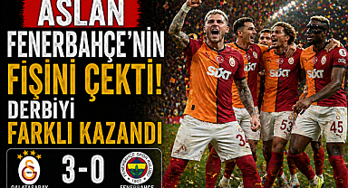 Galatasaray, Fenerbahçe'nin fişini çekti! Derbiyi farklı kazandı