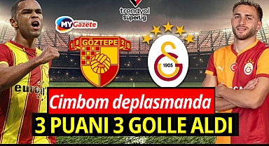 Galatasaray zorlu deplasmanda 3 puanı 3 golle aldı, maç özeti izle
