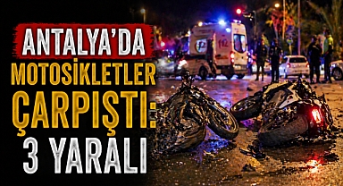 Gazipaşa’da motosikletler çarpıştı: 3 kişi taralandı