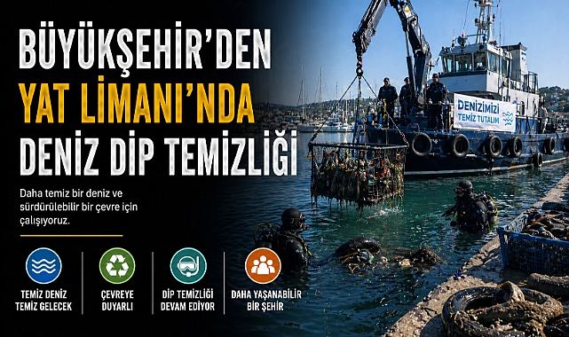 Kaleiçi yat limanı’nda şaşırtan temizlik: Denizden 5 ton çöp çıktı