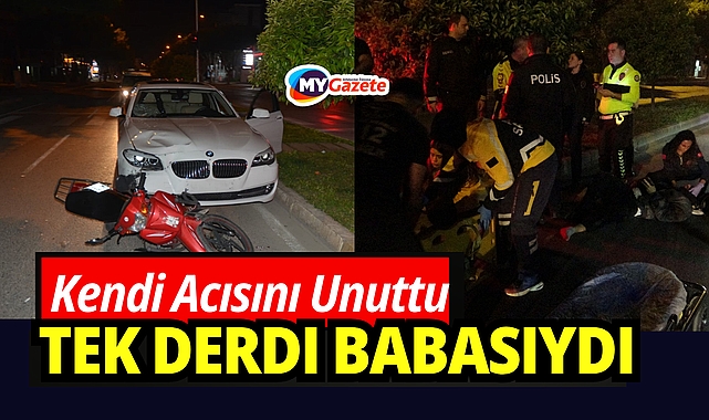 Kaza sonrası duygulandıran anlar: Babasını sordu