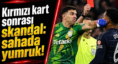 Kırmızı kart sonrası skandal: sahada yumruk!