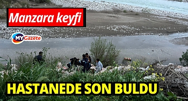 Manzara keyfi hastanede son buldu