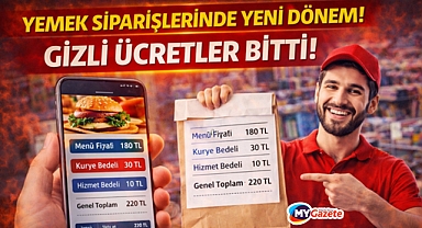 Yemek siparişlerinde yeni dönem!  artık tüm ücretler açıkça görülecek
