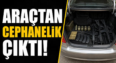 Antalya’da dev operasyon! Araçtan cephanelik çıktı