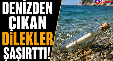 Antalya’da denizden çıkan dilekler şaşırttı!