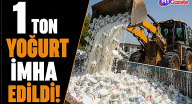 Antalya’da sağlıksız gıda operasyonu! 1 ton yoğurt çöpe gitti