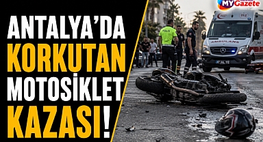 Antalya Gazipaşa'da korkutan motosiklet kazası!
