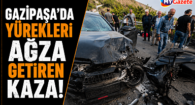 Antalya Gazipaşa'da otomobil ile motosiklet çarpıştı! 2 yaralı