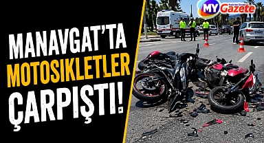 Antalya Manavgat’ta motosikletler çarpıştı! 2 sürücü yaralandı